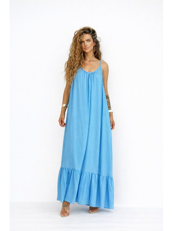 LilaLou LilaLou Letné šaty Gypsy Modrá Oversize