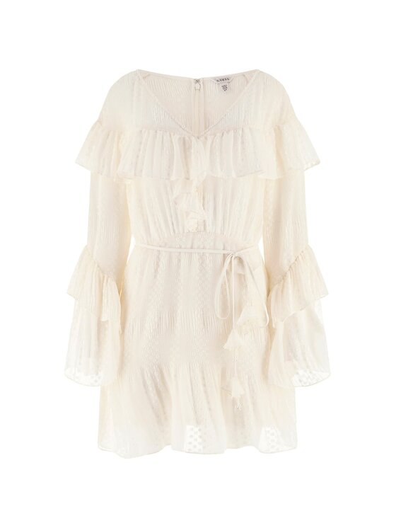 Guess Guess Vsakodnevna obleka 181238 Kremna Classic Fit