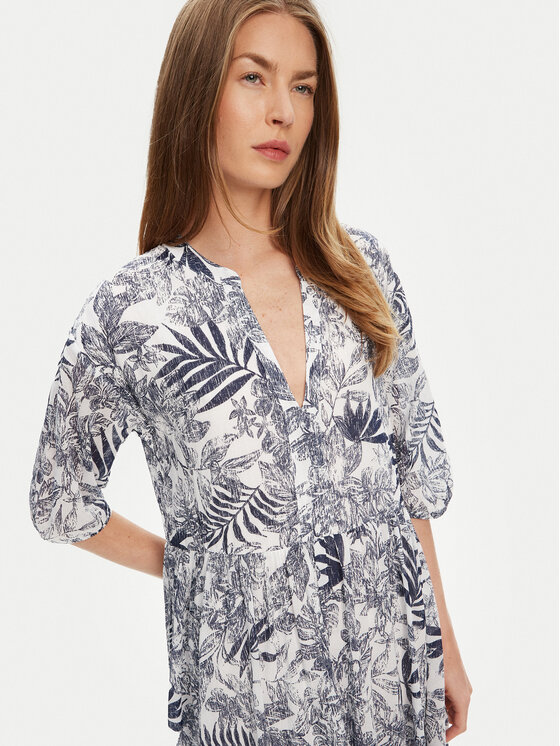 United Colors Of Benetton United Colors Of Benetton Sukienka letnia 4ENDDV0BT Niebieski Relaxed Fit