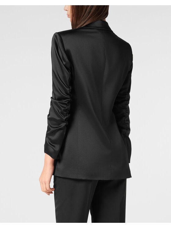 PHILIPP PLEIN PHILIPP PLEIN Marynarka 11447 Czarny Loose Fit