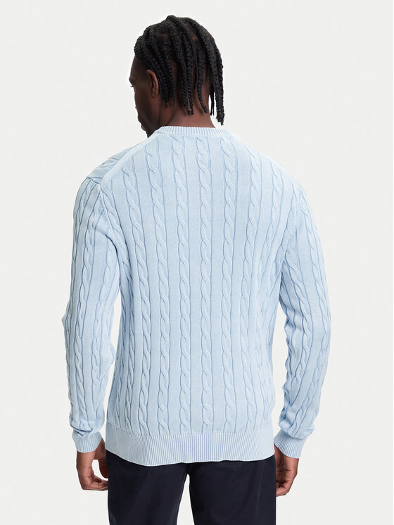 Tommy Hilfiger Tommy Hilfiger Svetr Classic MW0MW39524 Světle modrá Regular Fit