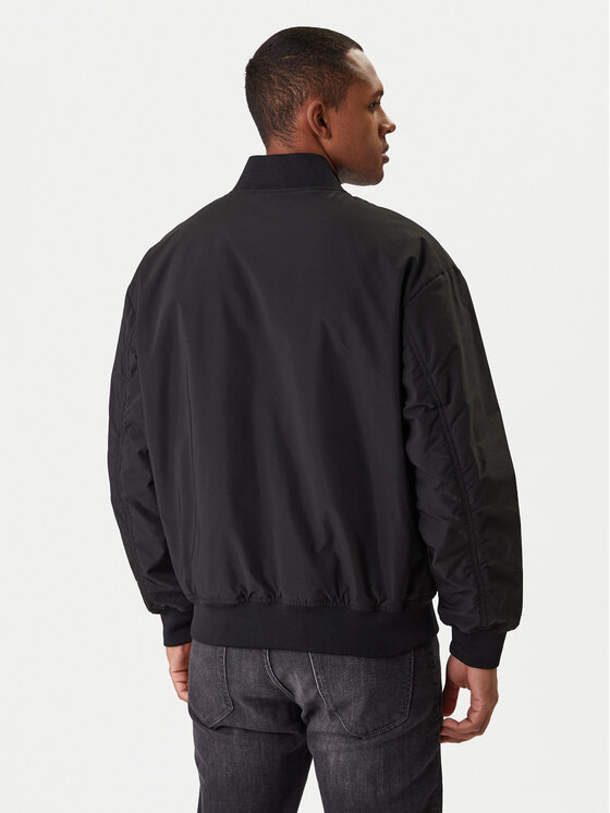 KARL LAGERFELD KARL LAGERFELD Bunda bomber 505005 561533 Černá Regular Fit
