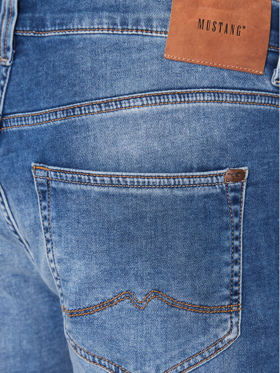 Mustang Mustang Farmer Oregon 1013404 Kék Slim Tapered Fit