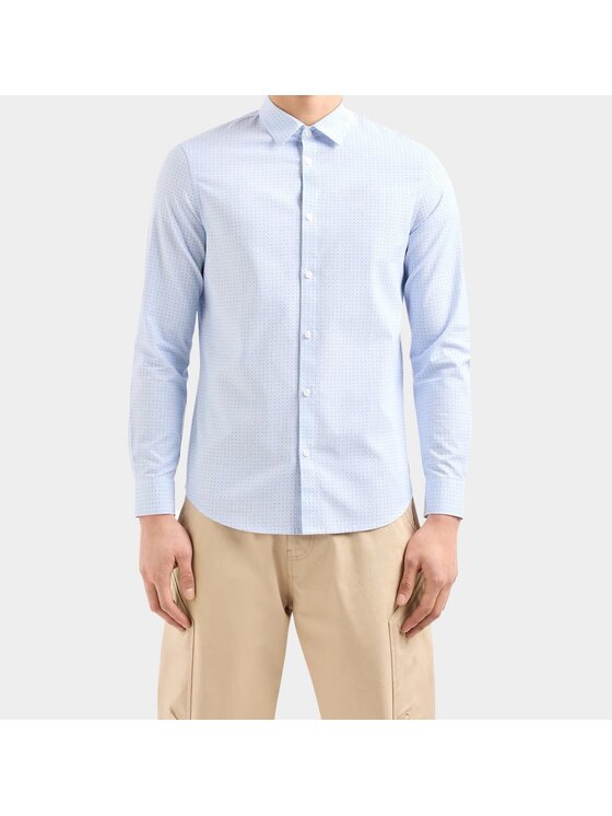 Armani Exchange Armani Exchange Košile 3DZC37 ZN4MZ 65BE Modrá Regular Fit