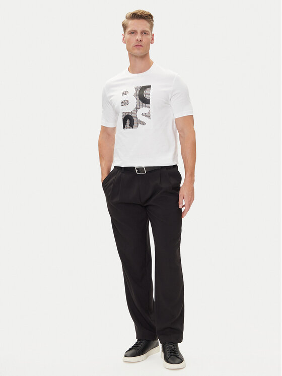 BOSS BOSS T-krekls H-Thompson 655 50543901 Balts Regular Fit