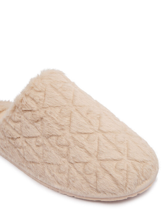 Calvin Klein Calvin Klein Pantofole Home Slipper Fur Aop HW0HW03218 Beige