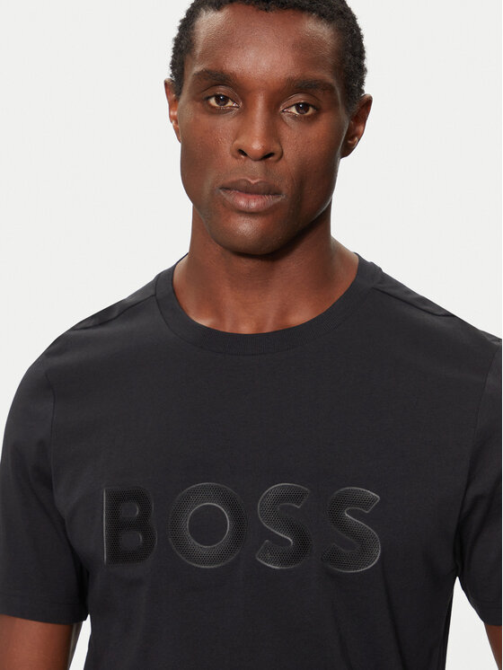 BOSS Boss T-krekls Tee 1 50512866 Melns Regular Fit
