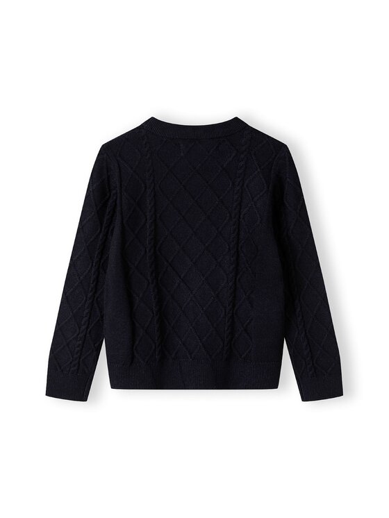 minoti minoti Sweter 27KNIT51 Granatowy Regular Fit