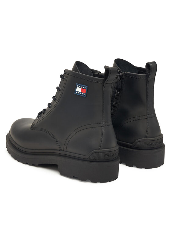 Tommy Jeans Tommy Jeans Schnürschuhe Tjm Lace Up Rubberized EM0EM01628 Schwarz