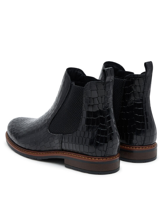 Tamaris Tamaris Kotníková obuv s elastickým prvkem 1-25056-41 Černá