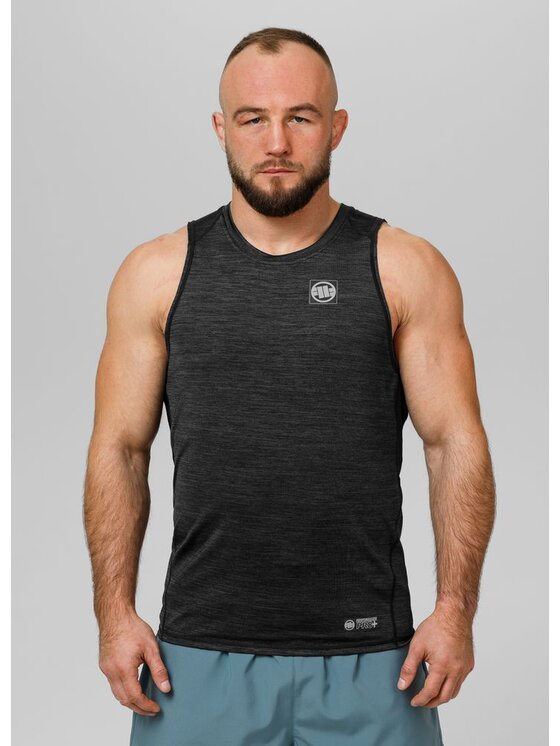 PITBULL PITBULL Tank top New Logo Szary Slim Fit