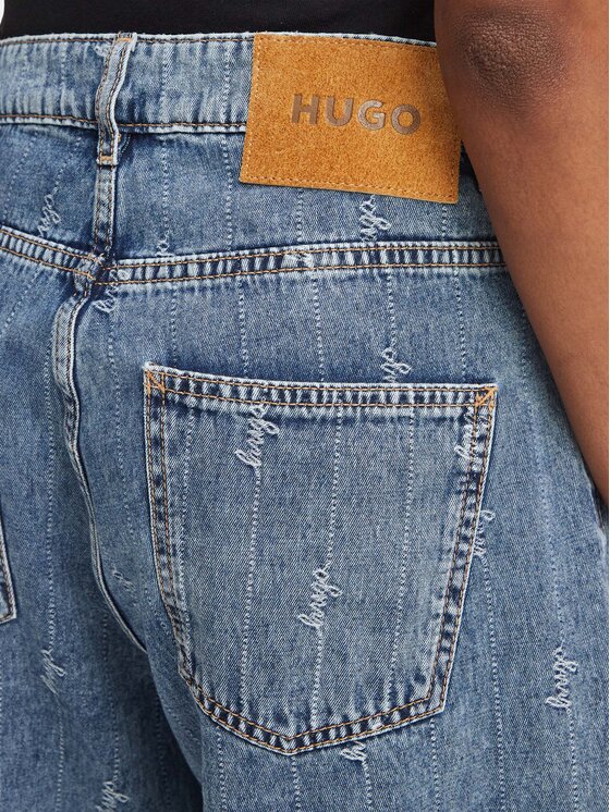 HUGO HUGO Дънки 50567343 Син Straight Leg