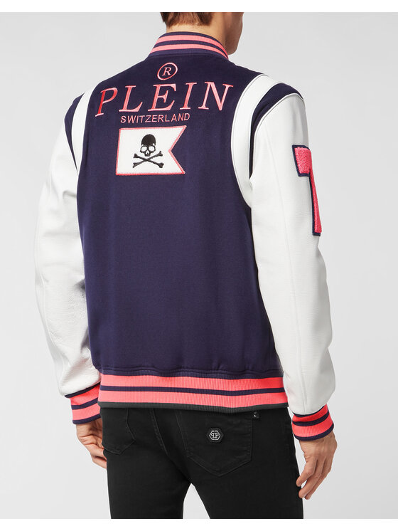 PHILIPP PLEIN PHILIPP PLEIN Kurtka puchowa 5877 Błękitny Regular Fit