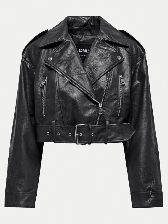 ONLY ONLY Jacke aus Kunstleder Vera 15321935 Schwarz Regular Fit