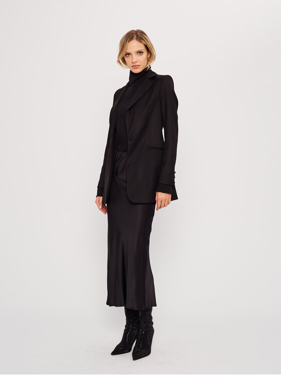 Marlu Marlu Marynarka ANORI Czarny Classic Fit