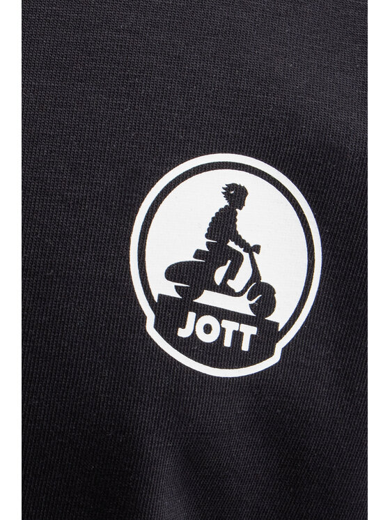 Jott Jott T-Shirt Pietro Logo Czarny Regular Fit