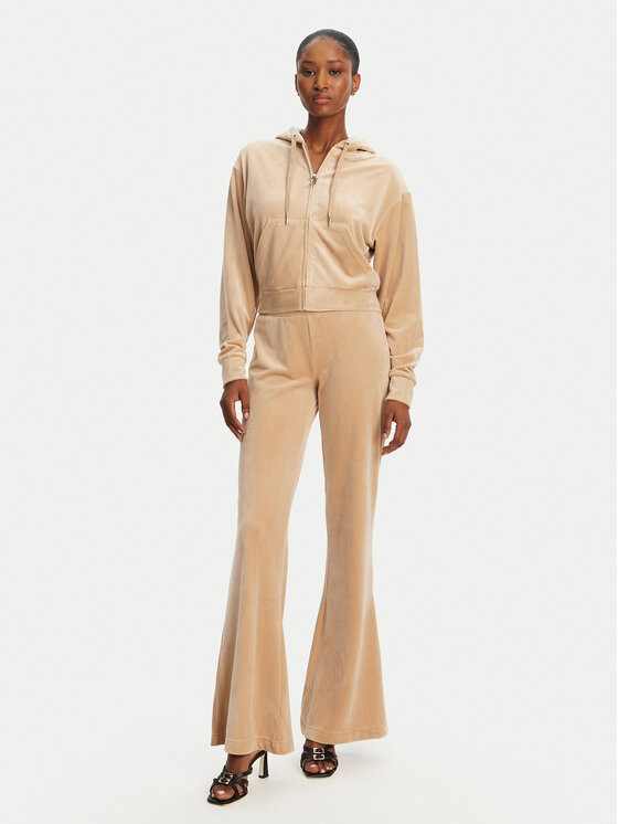 Juicy Couture Juicy Couture Світшот Iccle JCWAS125308 Бежевий Loose Fit