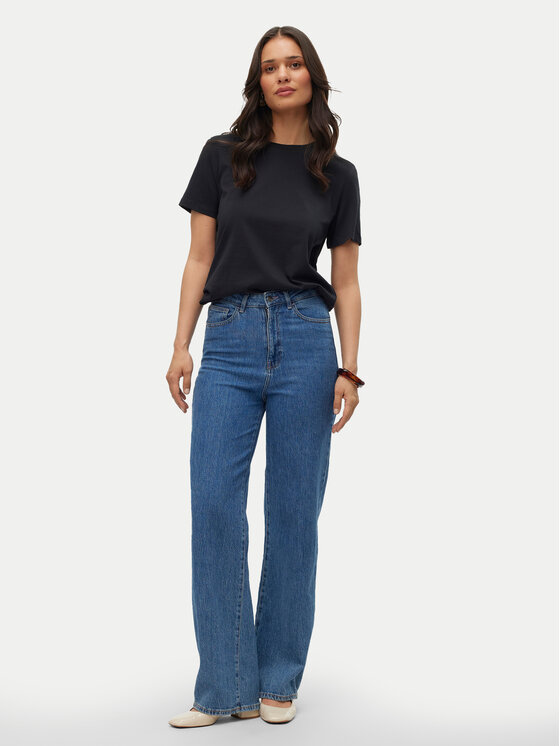 Vero Moda Vero Moda T-särk Paulina 10316991 Must Regular Fit