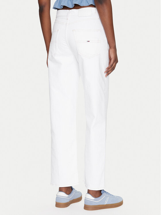 Tommy Jeans Tommy Jeans Džínsy Layla DW0DW20018 Biela Straight Fit