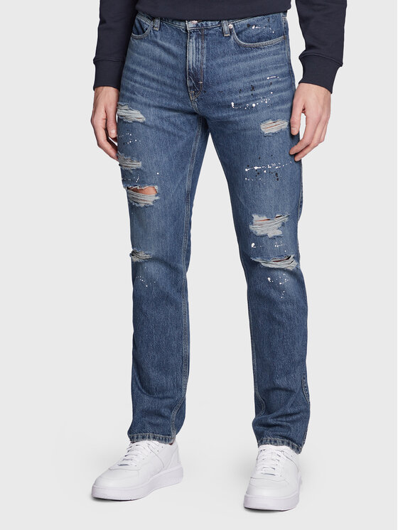 Hugo Jeans hlače 708 50476242 Modra Slim Fit