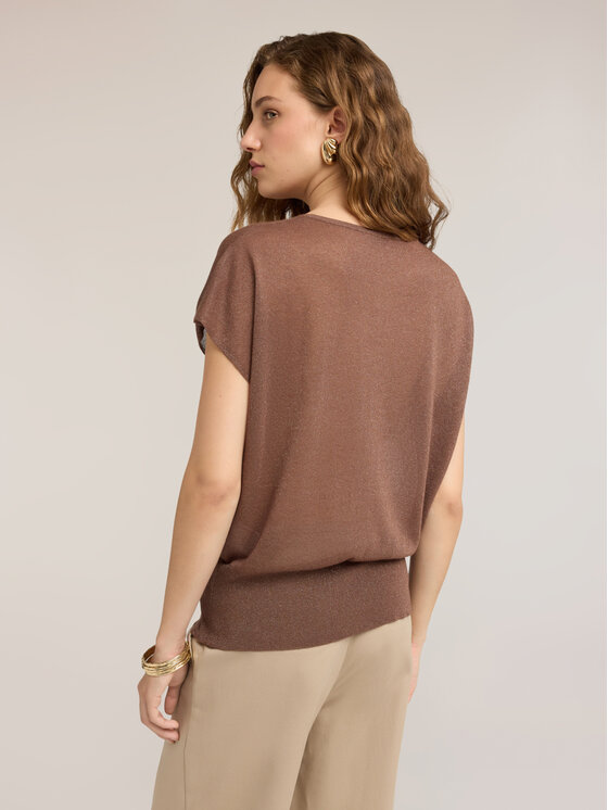Motivi Motivi Maglione M312W004027N013 Marrone Boxy Fit
