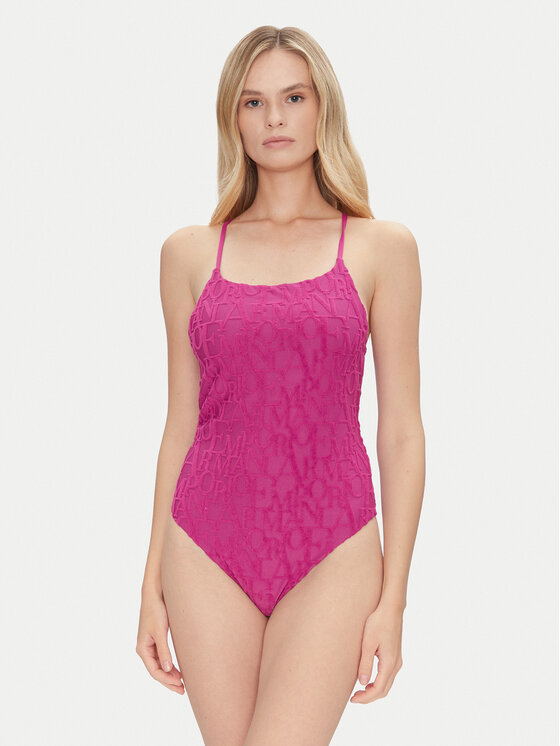 Dámské Jednodílné plavky Emporio Armani, Velikost:XS, Barva: Růžová, EW000788 AF12185 FA035