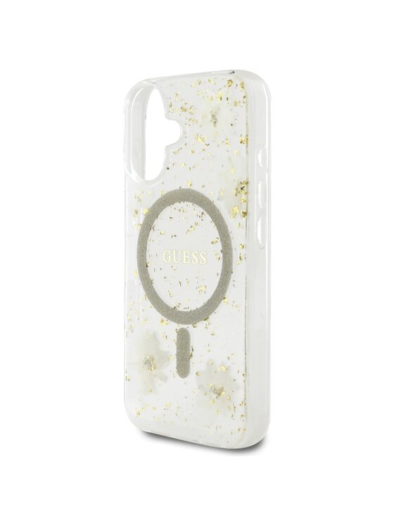 Guess Guess Etui na telefon Apple iPhone 16 Beżowy