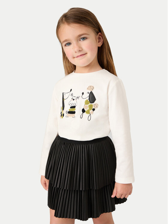 Mayoral Mayoral Fustă plisată 4904 Negru Regular Fit