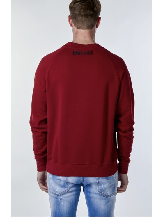 Just Cavalli Just Cavalli Mikina S01GU00 44 Bordová Regular Fit