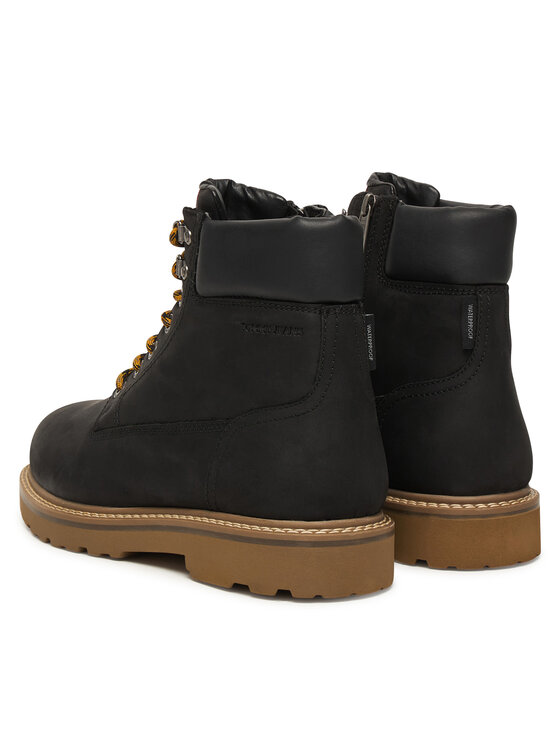 Tommy Jeans Tommy Jeans Šnurovacia obuv Archive '01 Boot High Lth Wpm EM0EM01757 Čierna