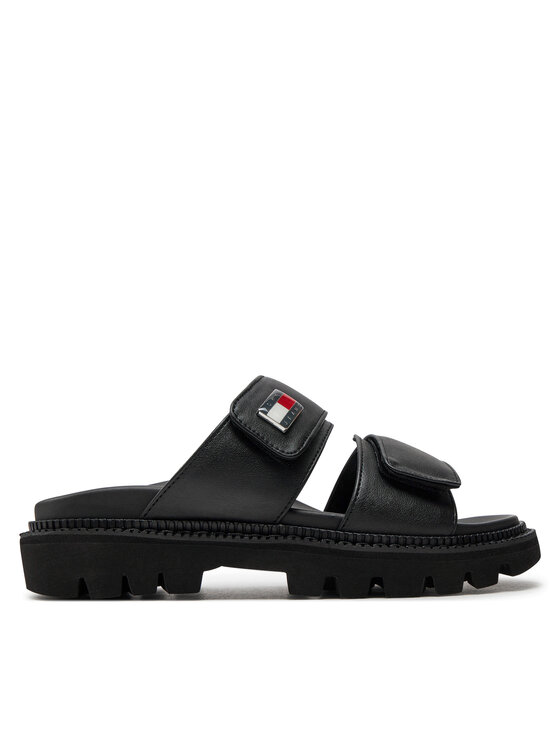 Tommy Jeans Iešļūcenes Tjw Puffed Sandal EN0EN02560 Melns