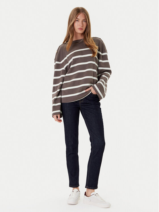 Tommy Hilfiger Tommy Hilfiger Halenka Gold Button WW0WW45760 Hnědá Relaxed Fit