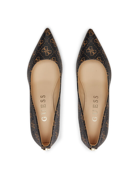 Guess Guess Čevlji z visoko peto Dabbey 2 FLTDB2 FAL08 Rjava