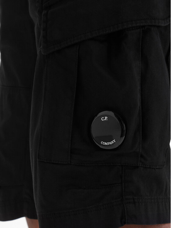 C.P. Company C.P. Company Pantalon scurți din material RSCMBE746A005694G Negru Regular Fit
