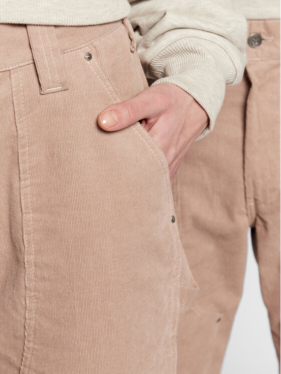 Leeves Leeves Stoffhose Unisex Corduroy Beige Relaxed Fit