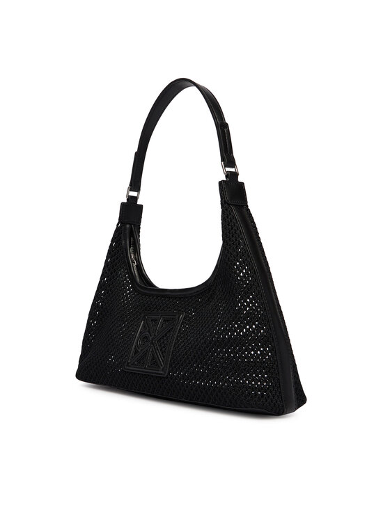 Calvin Klein Calvin Klein Geantă Emblem Mesh Shoulder Bag LV04F3381G Negru