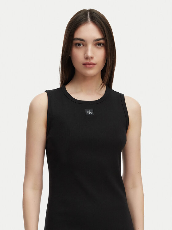 Calvin Klein Jeans Calvin Klein Jeans Φόρεμα καθημερινό LV047G209G Μαύρο Slim Fit