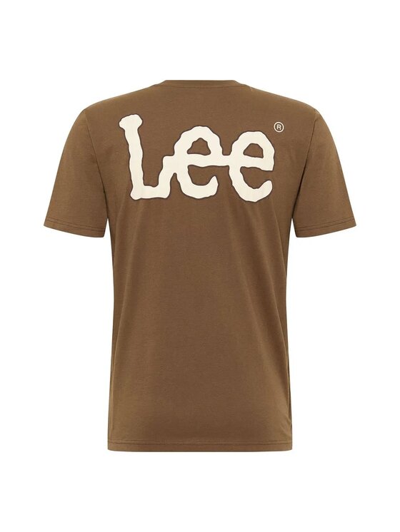 Lee Lee T-shirt ESSENTIAL TEE Marrone Regular Fit
