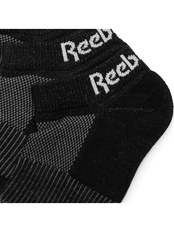 Reebok Reebok Набір 3 пар низьких шкарпеток unisex R0356-SS24 (3-pack) Чорний