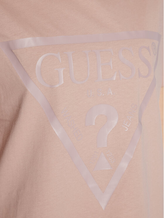 Guess Guess Tricou Adele V2YI07 K8HM0 Roz Regular Fit