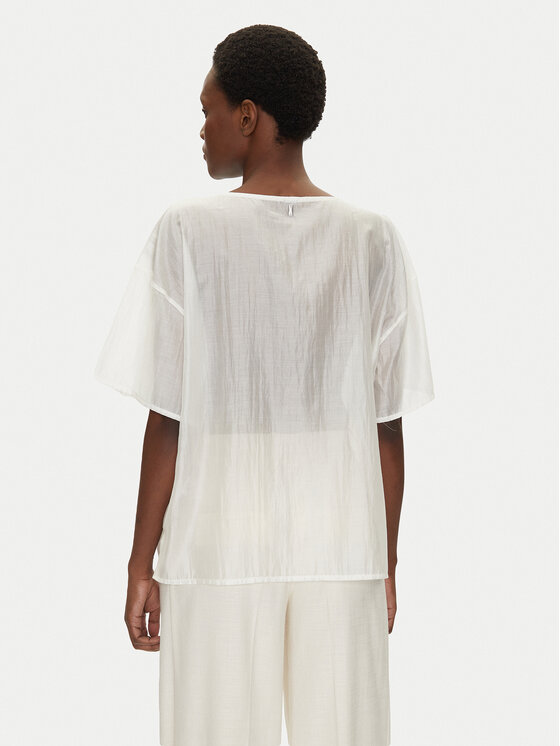 Bomboogie Bomboogie Majica SW9008TLYA5 Bijela Relaxed Fit