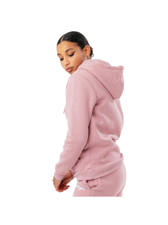 HYPE HYPE Bluza Justhype Scribble Logo Hoodie Różowy Regular Fit