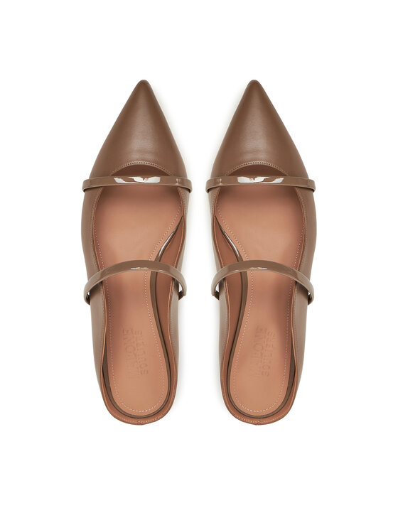 MALONE SOULIERS MALONE SOULIERS Natikači Maureen Flat 328 Rjava