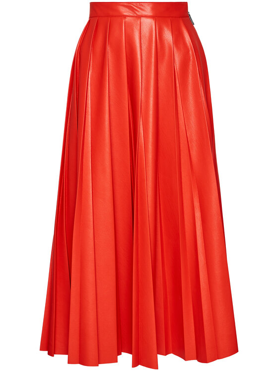 MSGM Lederrock 2941MDD29P 207652 Rot Regular Fit | Modivo.de