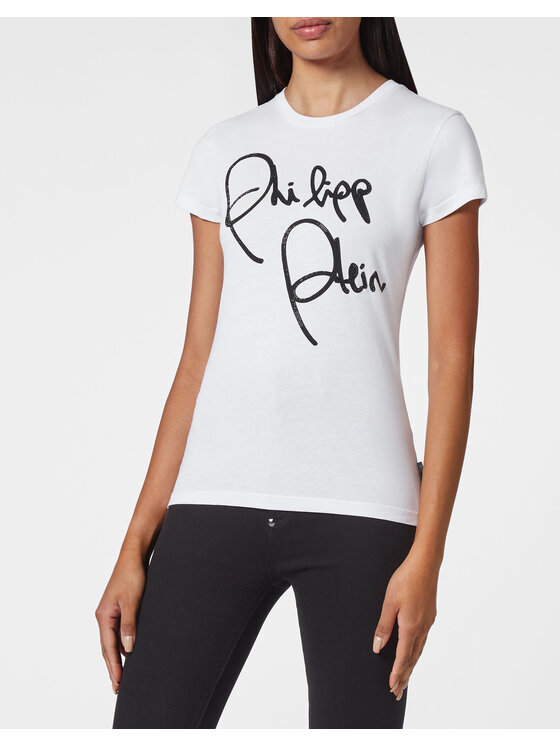 PHILIPP PLEIN PHILIPP PLEIN T-Shirt 4867 Biały Regular Fit
