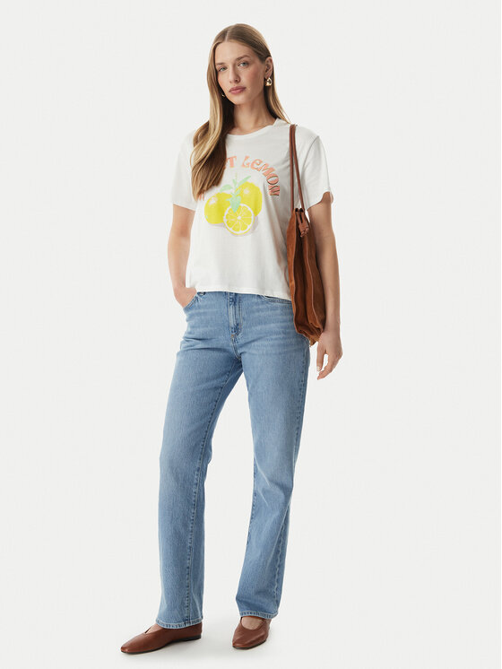 Morgan Morgan Tricou 261-DLEMON Alb Regular Fit