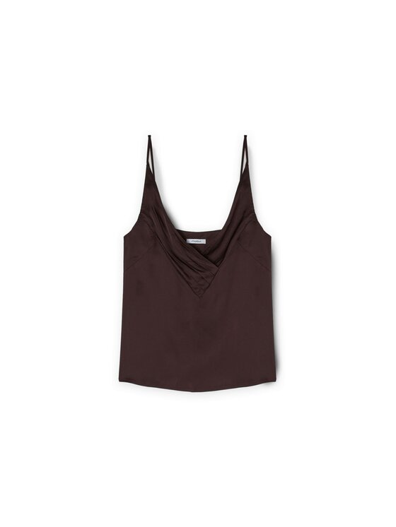 Motivi Motivi Top D759Q000487N032 Brązowy Slim Fit