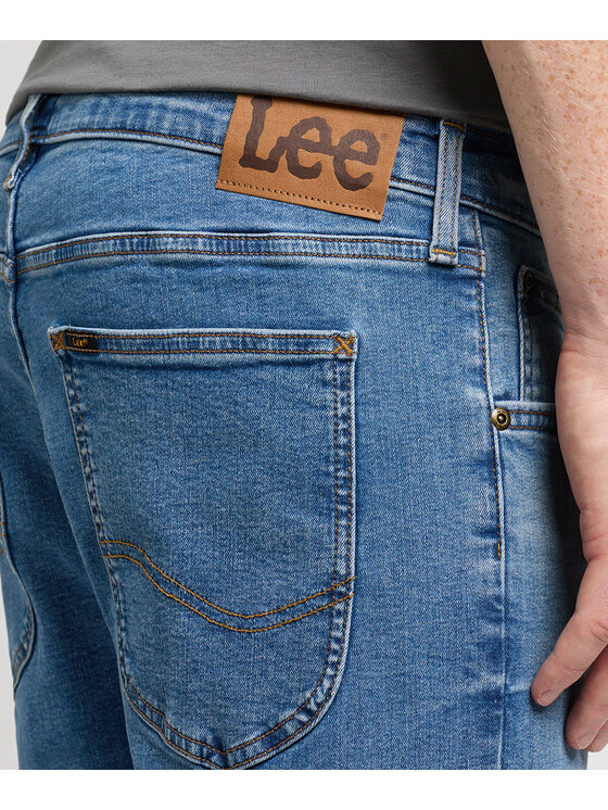 Lee Lee Jeansy 112349492 Niebieski Fitted Fit