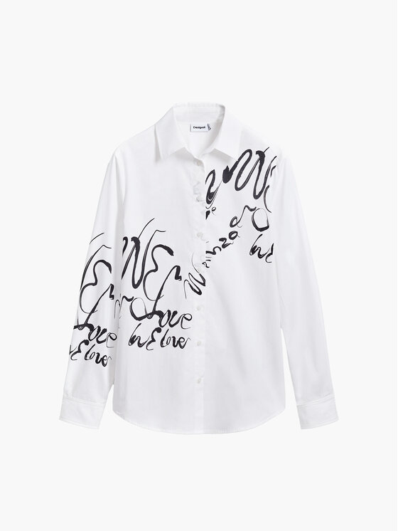 Desigual Desigual Риза 25SWCW05 Бял Regular Fit