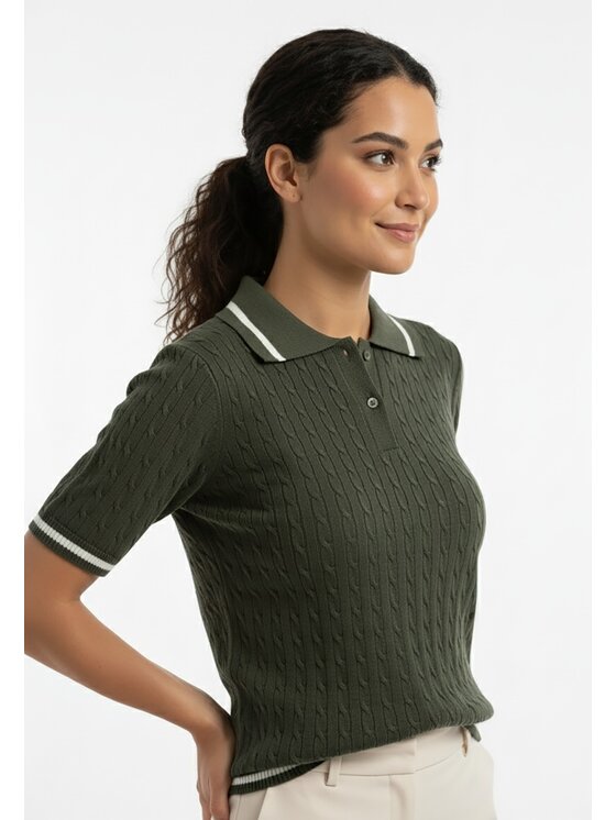 FIGL FIGL Polo M1268 Πράσινο Regular Fit